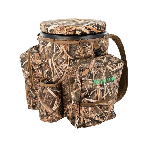 Peregrine Field Gear Venture Hunting Bucket Seat Pack Insulated Mossy Oak Shadow Grass Blades