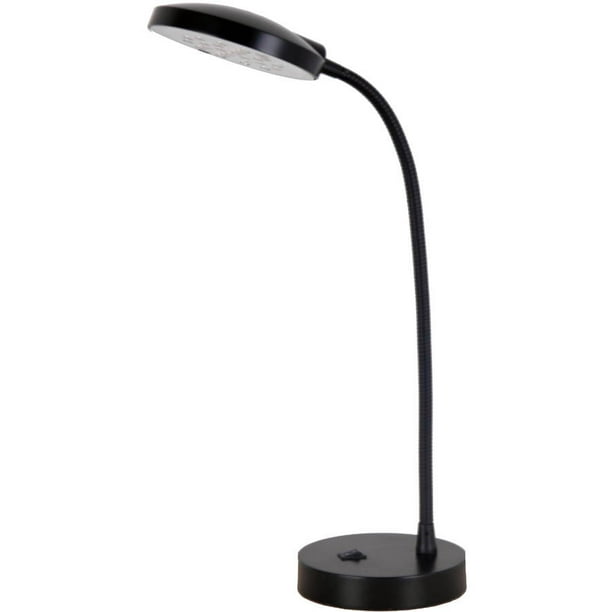 Mainstays 13.75" LED Slim Desk Lamp, Black