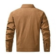 thumbnail image 2 of Corduroy Jackets for Men 2025 Lightweight Long Sleeve Collared Zip Up Jacket with Pockets Outerwear Coat, 2 of 7