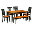 thumbnail image 3 of Kitchen Table Set-Dining Table And Dining Chairs-Finish:Buttermilk & Cherry,Number of Items:6,Shape:Rectangular,Style:Wood Seat, 3 of 3
