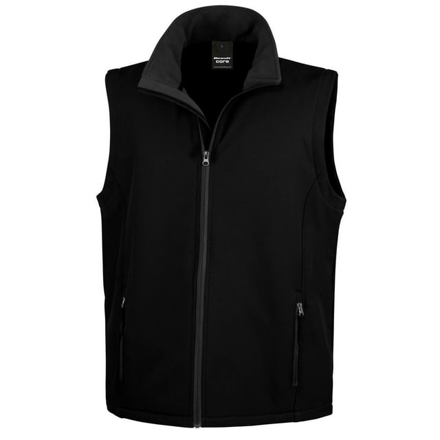Result Gilet Sans Manches Coquille Souple Imprimable pour Hommes