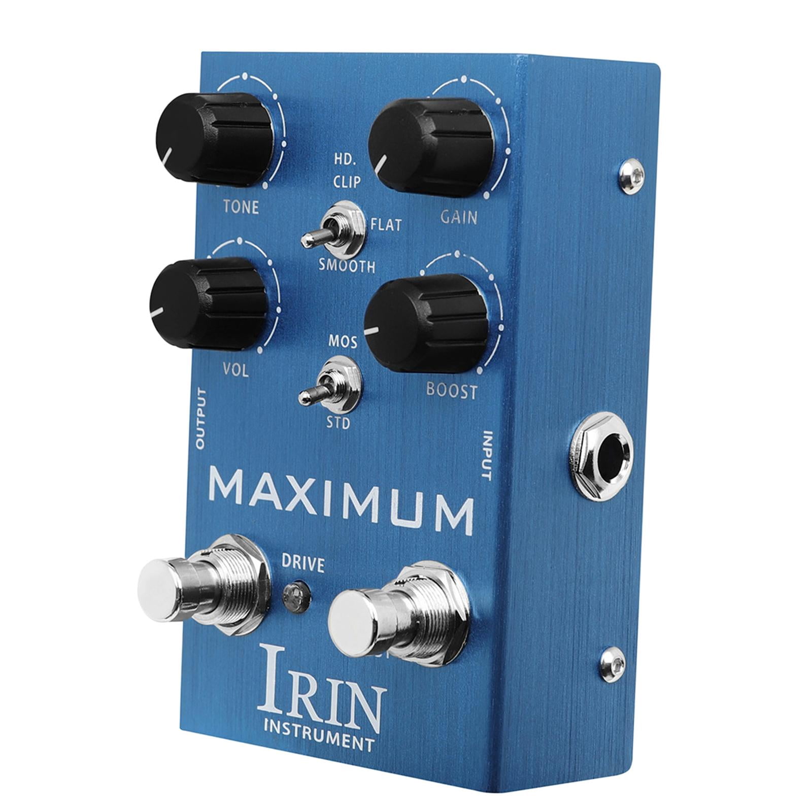 LeeQinersw Mini Digital Reverb Pedal Portable Fittings Sound Simulation Distortion Overload blue