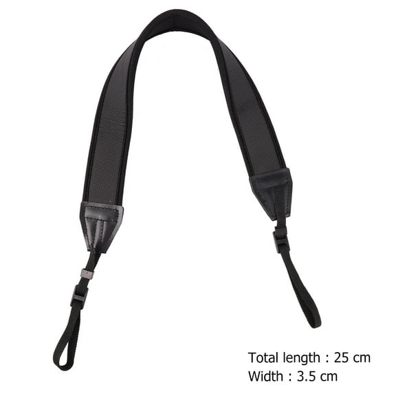 HEATSHAKING 2Pack Adjustable Neck Lanyard for Camera with Waterproof Feature in Black Elastic Cotton