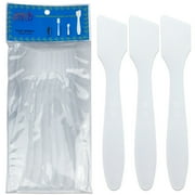 Pana 10 Pieces Large Cosmetic Sample Spatulas for Facial Cream Mask Spatula or Mixing- Frosted White