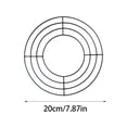 thumbnail image 3 of Metal Wreath Frame Form 8 Inch Dark Round Wire Wreath Rings Wire Garland Frame for Wedding New Year Party Home Decor DIY Crafts Supplies and Holiday Decorations for Valentine’s Day Easter Fall Decor, 3 of 6