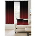 thumbnail image 2 of Ombre, Blackout Curtains 63 Inches Long for Bedroom, Abstract Gradient Red Black Art Thermal Insulated Room Darkening Black Out Window Curtain Panels Grommet Drapes for Living Room, 2 of 8