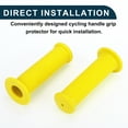 thumbnail image 6 of Unique Bargains Bike Handlebar Grips Covers 117mm Long Soft Bicycle End Grips Protector Yellow 1 Pair, 6 of 6