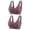 Purple, variant on Elainilye Fashion Wireless Bra For Women 2pc Nursing Bra Back Adjustment Yoga Running Bra Traceless Front Button Bra,Gray
