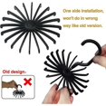 thumbnail image 2 of 6 Piezas Percha Giratoria para Bufanda Corbata Perchas Giratorias Percha para Corbatas Perchero Antideslizante 20 Ganchos de Plástico Soporte Blanco Negro, 2 of 4
