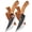 2pcs set, variant on 1PC Hand Forged Meat Boning Knife, High Carbon Steel Full Tang Cleaver with Wood Handle, Ultra Sharp Kitchen Butcher Knife with Sheath