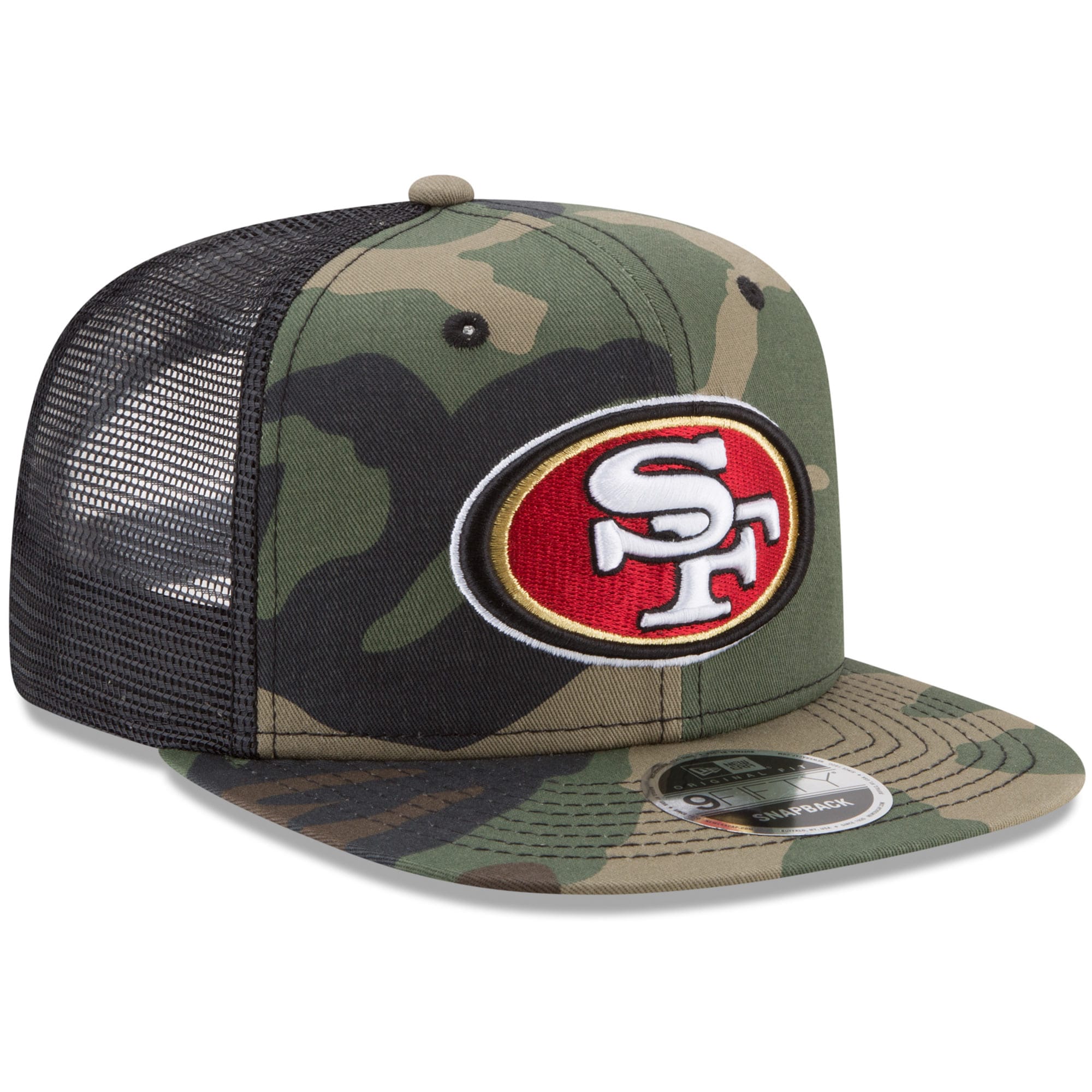 Men's New Era Woodland Camo/Black San 