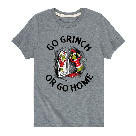 Dr. Seuss - Go Grinch Or Go Home - Toddler And Youth Short Sleeve Graphic T-Shirt