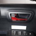 thumbnail image 4 of TINKI for Toyot@ Tacoma 2015 2016 2017 2018 2019 2020 2021 2022 2023 Soft Carbon Fiber 3D Sticker Inner Door Handle Trim Interior Car Accessories, 4 of 14