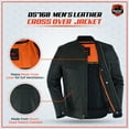 thumbnail image 2 of Daniel Smart S to 8XL Leather Motorcycle Jacket for Men Goatskin Sporty Biker Leather Jacket, 2 of 5