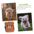 thumbnail image 2 of Sac à Dos en Peluche pour Chiens Marron Transporteur Multifonctionnel pour Animaux de Compagnie pour Voyage Randonnée et Course Harnais Polyvalent pour Chiots, 2 of 4