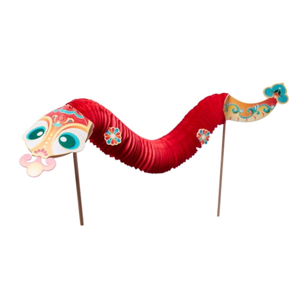 Kits de materiales Macarena para hacer manualidades con serpientes de Año Nuevo Chino Rojo