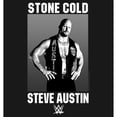 thumbnail image 2 of Girl's WWE Stone Cold Steve Austin Black and White Photo Graphic Tee Black X Small, 2 of 4