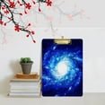 thumbnail image 5 of FMSHPON Blue Galaxy Space Clipboard Hardboard Wood Nursing Clip Board and Pull for Standard A4 Letter 13x9 inches, 5 of 5