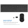 thumbnail image 4 of Combo de teclado y ratón Arteck 2.4G inalámbrico recargable, 4 of 5