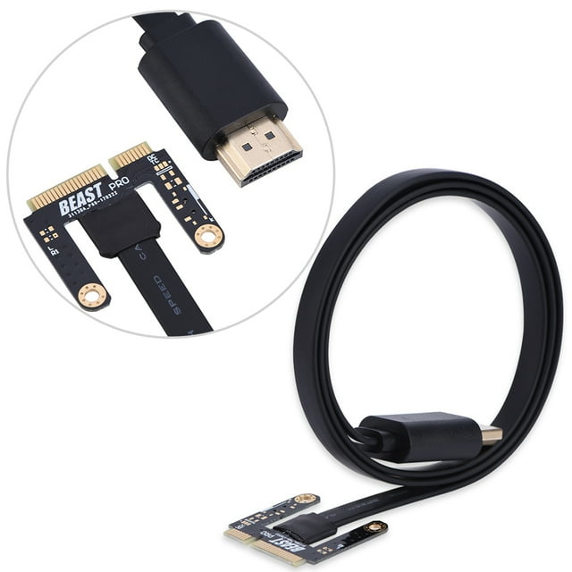 Interface Multimédia HD vers Mini PCI-E, Interface Multimédia HD vers Mini PCI-E, Longueur 70Cm / 27.56 Pouces Usage Professionnel Non Professionnel pour PC Usage Général