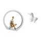 thumbnail image 5 of Estatua de niña, figura de resina, escultura abstracta de caballo, obra de arte para decoración del hogar, adorno coleccionable creativo adecuado para, 5 of 8