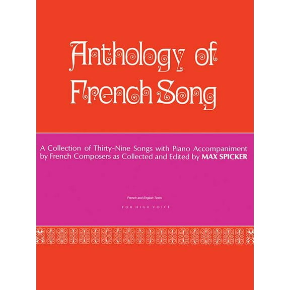 Anthology of Modern French Song (39 Songs): High Voice (Paperback)