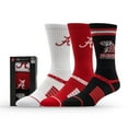 thumbnail image 2 of Unisex Strideline Alabama Crimson Tide Premium Knit Crew Socks Three-Pack, 2 of 3
