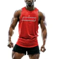 thumbnail image 3 of Chaleco para hombre, sin mangas, transpirable, ligero, para entrenamiento, deportes al aire libre, transpirable, de moda, con estampado simple, para fitness, de secado rápido, 3 of 5
