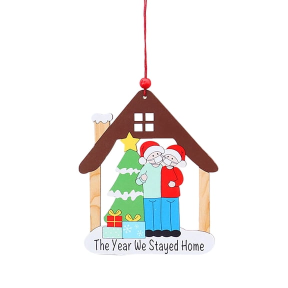 2026 Christmas Home Party Decoration Style Wooden Christmas OrnamentsRustic Finished Wood Hanging Pendants Festive Xmas Tree DecorationsVintage Decorative Accessories For Christmas Celebration