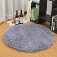 thumbnail image 2 of TOPCHANCES Circle Smooth Living Room Mat Area Rugs Carpet Doormat Floor Mat Bedroom Kitchen Sofa Cushion Non-Slip Foot Pad Rug（120*120CM）, 2 of 4