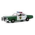 thumbnail image 1 of 1975 Plymouth Fury Chickasaw County Sheriff, Green and White - Greenlight 84096 - 1/24 scale Diecast Model Toy Car, 1 of 4
