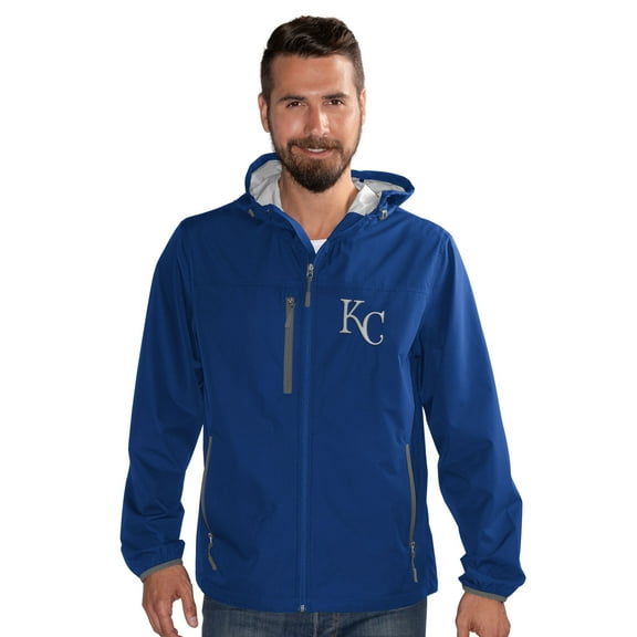 Men's-G-III Sports by Carl Banks  Royal Kansas City Royals Double Play Hooded Lightweight Full-Zip Jacket