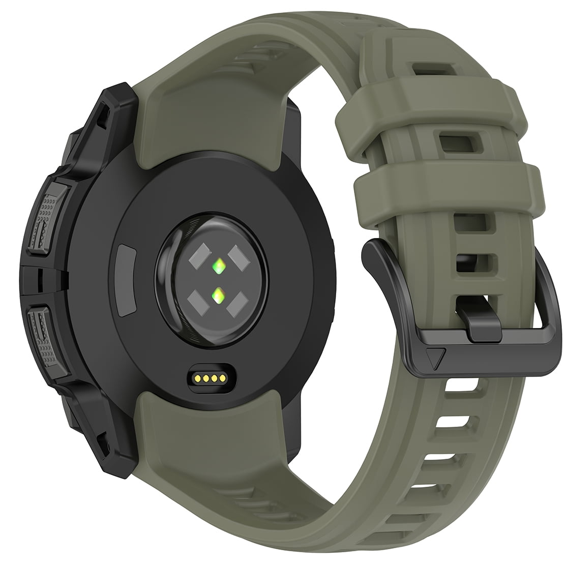 GadgetCom Replacement Strap Compatible with Garmin Instinct 3 50mm 26mm Silicone Watch Band Sport Workout Strap