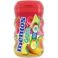 thumbnail image 4 of Mentos Gum Sugar-Free Tropical Red Fruit Lime Chewing Gum, 50 Regular Size Pieces, Bottle, 4 of 6