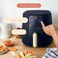 thumbnail image 3 of Beautiful 3 Qt Air Fryer with TurboCrisp Technology, Starry Night by Drew Barrymore, Blue, 3 of 12