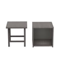 thumbnail image 2 of WestinTrends Coastal 2-Piece HDPE Rattan Wicker Outdoor Side Table Set, Gray, 2 of 7