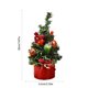 thumbnail image 3 of Mini adorno de árbol de Navidad de 7,9 pulgadas - Pequeño árbol de plástico rojo y morado para decoración de escritorio, salón y dormitorio, 3 of 6