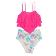 thumbnail image 4 of mgoYE Girl Swimsuits 12-14 Girls Tankini Swimsuits Two Piece Bathing Suit Drawstring Swimwear Set for Girls(A,12-13 Years), 4 of 4