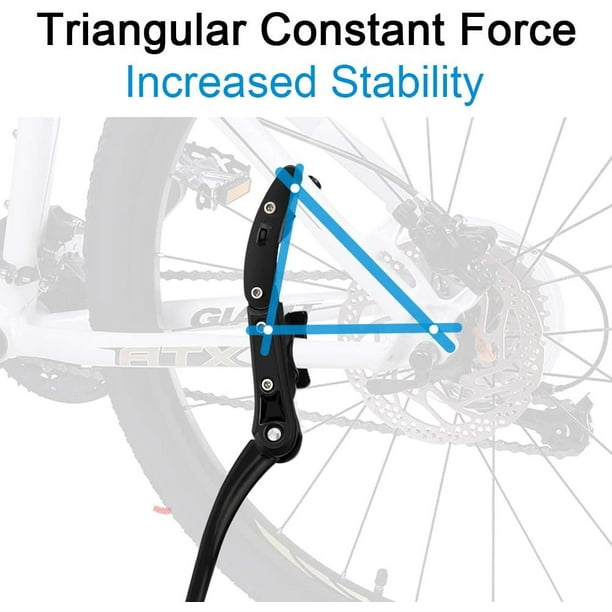 Support de vélo VTT support de vélo VTT 24-29 pouces béquille latérale  universelle réglable en hauteur 