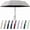Grey, variant on Automatic Folding Umbrella, Ring Buckle Windproof 10 Rib Umbrella, Auto Open Close 2 in 1 Sun Rain Pocket Travel Umbrella, White
