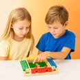 thumbnail image 2 of WJCA Four-Sided Number Game, Educational Math Learning Toy for Kids, Fun Family Night Board Game for Adults & Children, Multi-Player Entertainment,Green, 2 of 6