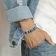 thumbnail image 2 of 1PC Color Cuerda Tejida Pulsera Ajustable Boho Surfer Pulsera para Hombres Mujeres Cuerda Delgada Cuerda Hecha a Mano Playa Pulsera Colorida Pulsera Bohemia, 2 of 4