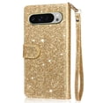 thumbnail image 4 of Case for FOXDOCK Google Pixel 9 Pro XL Glitter Zipper Wallet Case with Short Hand Strap, 4 of 4