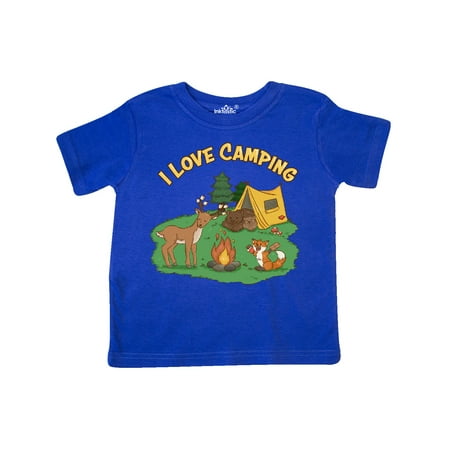

Inktastic I Love Camping Animals Gift Toddler Boy or Toddler Girl T-Shirt