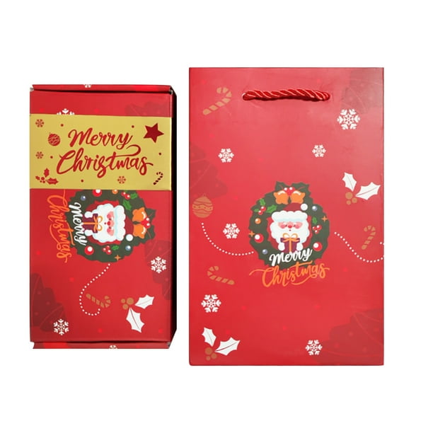 Caja de regalo sorpresa navideña de 2 piezas con sobre rojo que rebota y crea el regalo más sorprendente.