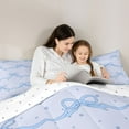 thumbnail image 5 of Homewish Kawaii Bow Tie Girl 2pcs Bedding Comforter Set,Polka Dots Twin Comforter Sets,Cartoon Bowknot Breathable Bedding Set,Super Cozy Room Decor,Reversible, 5 of 8