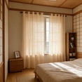 thumbnail image 1 of Lace Window Curtain Thickened Panel for Living Room or Bedroom Light Blocking Heat Insulating Polyester Drapes 55 x 63 Inch, 1 of 6