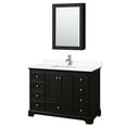 thumbnail image 5 of Wyndham Collection WCS202048SGBWCUNSMED Deborah 48" Free Standing Single Basin Vanity Set, 5 of 6