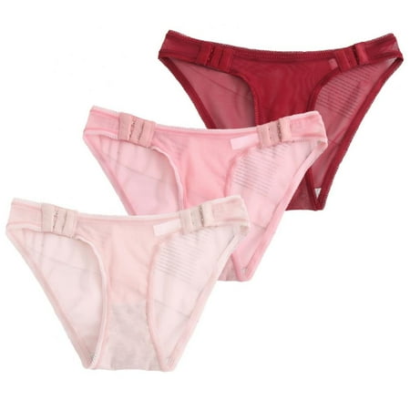 

3Pcs Womens Seamless Panties Bikini Panty for Ladies Adjustable Briefs Underpants