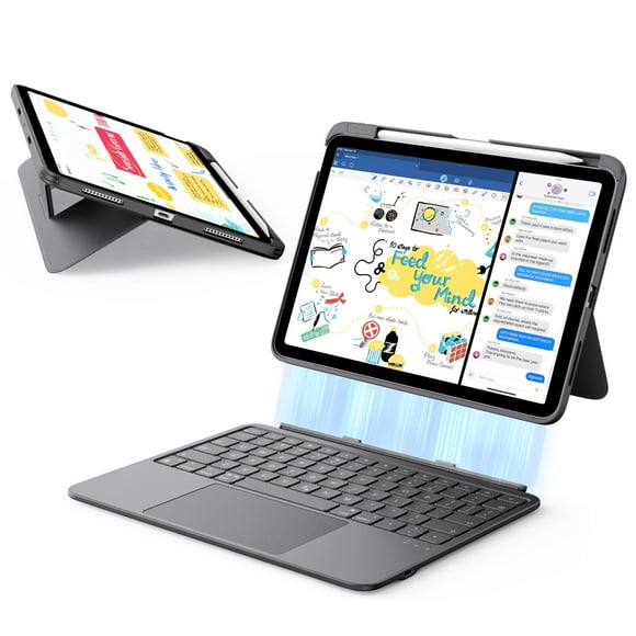 ESR for iPad (A16) 11th/10th Gen Flex Keyboard Case, Ultra-Light Magnetic Detachable Keyboard for iPad 10.9" with Writing/Viewing Modes, Larger Preci